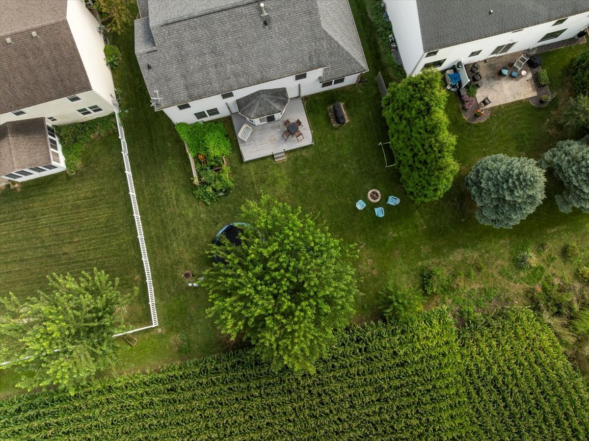 1318 Shannon Road Normal, IL 61761 - Photo 36 of 40 an aerial view of a house with pool yard and outdoor seating