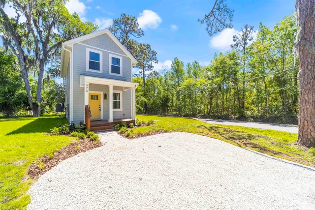 a view of a house with a balcony