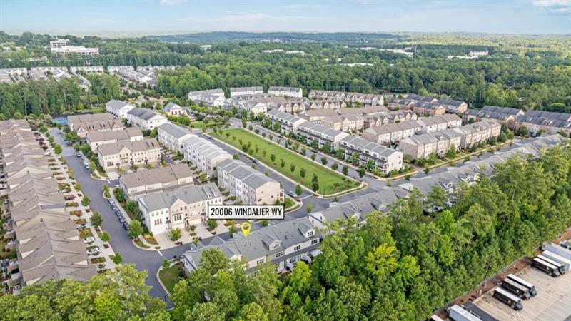 20006 Windalier Way Roswell, GA 30076 - Photo 51 of 58 an aerial view of residential houses with outdoor space