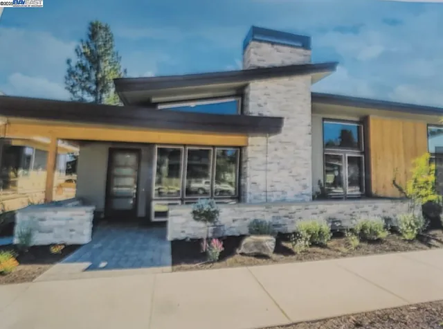 a front view of a house