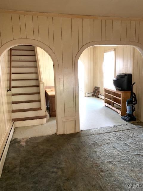 186 North Street Emmaus, PA 18049 - Photo 4 of 13 a view of a livingroom with furniture and staircase