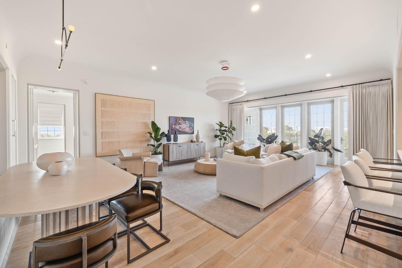 45 West Solaire Way Inlet Beach, Unit 308 Inlet Beach, FL 32461 - Photo 6 of 10 a living room with furniture and wooden floor