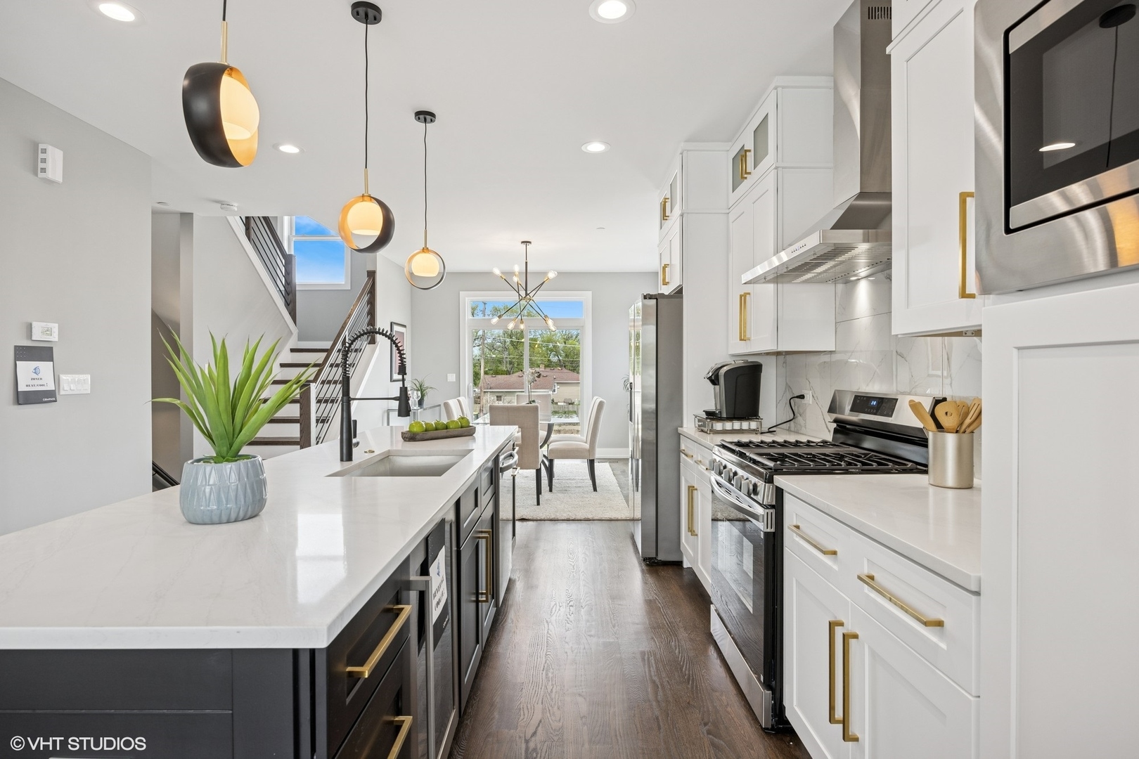 8524 Center Avenue River Grove, IL 60171 - Photo 14 of 38 a kitchen with stove and cabinets