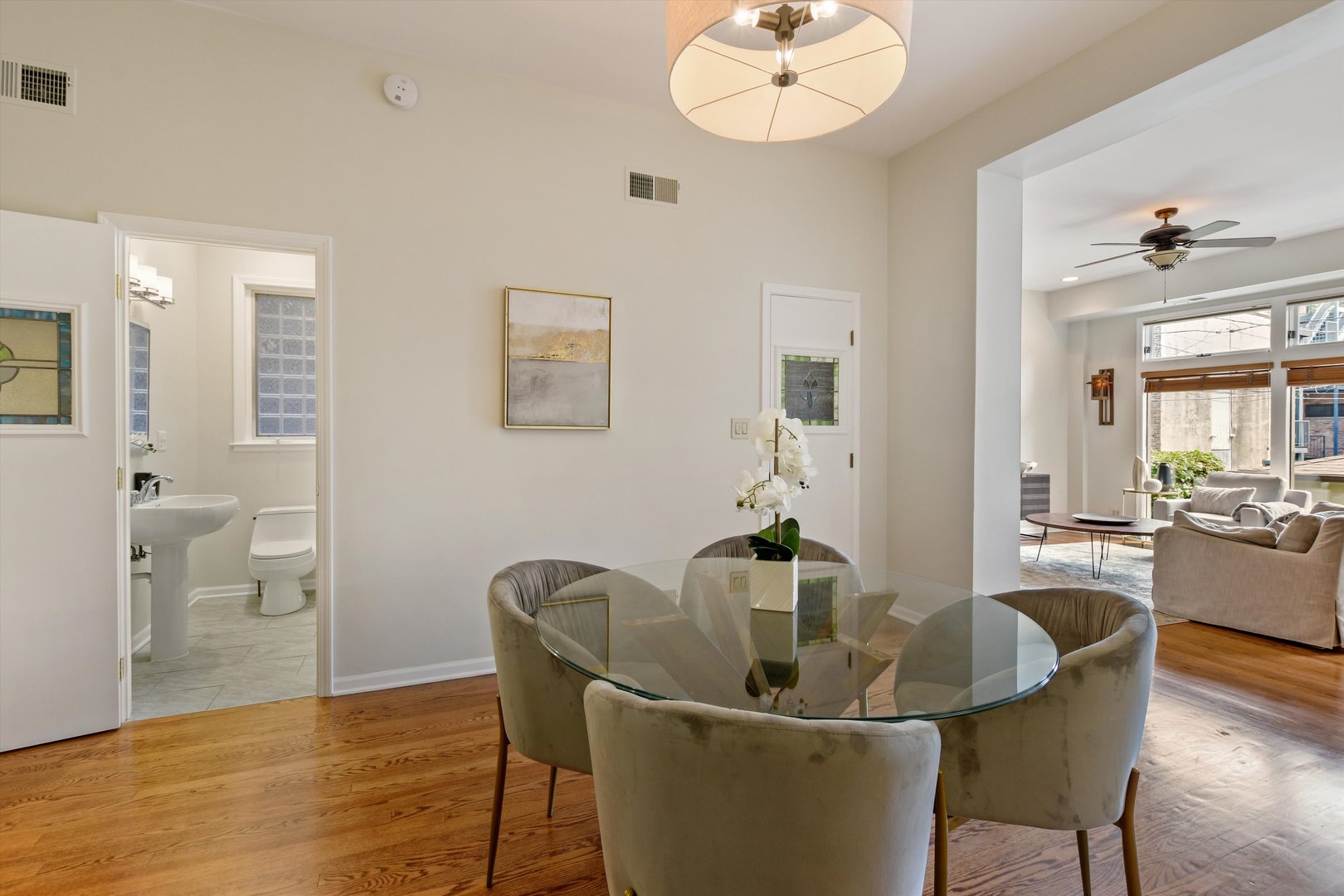 1447 West Flournoy Street Chicago, IL 60607 - Photo 11 of 41 a dining room with furniture and wooden floor