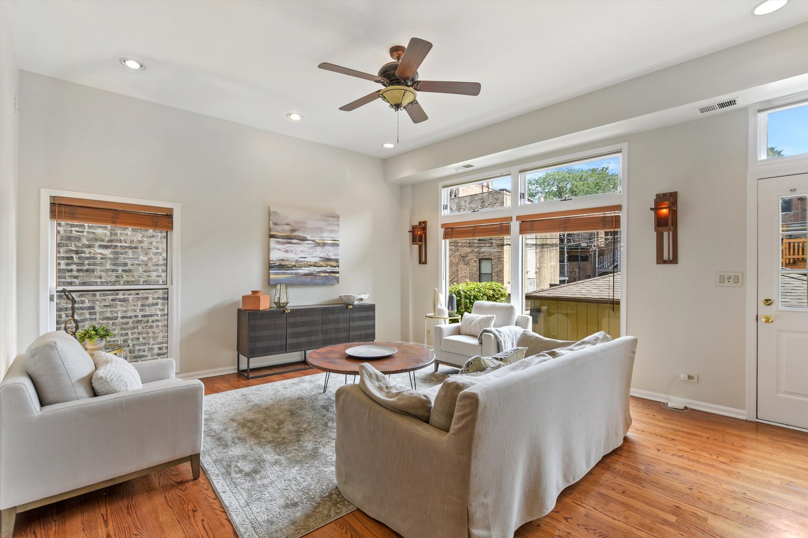 1447 West Flournoy Street Chicago, IL 60607 - Photo 13 of 41 a living room with furniture and a large window