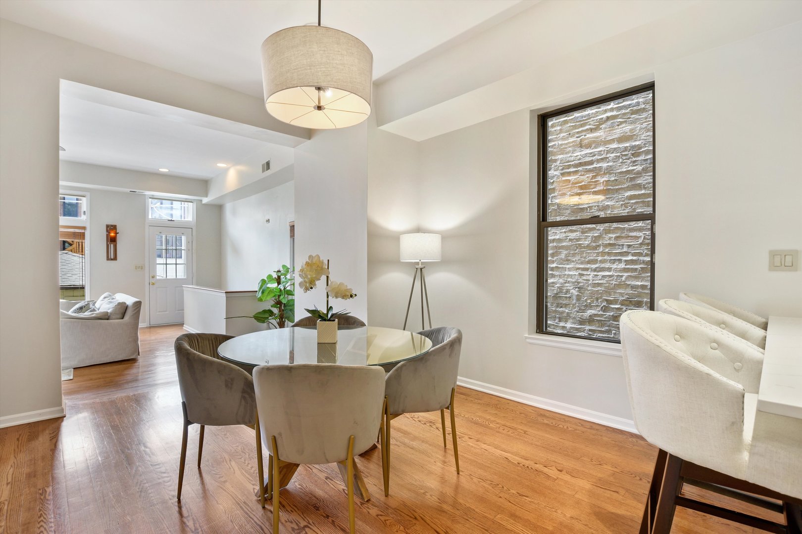 1447 West Flournoy Street Chicago, IL 60607 - Photo 10 of 41 a dining room with furniture and wooden floor