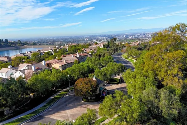 an aerial view of a city
