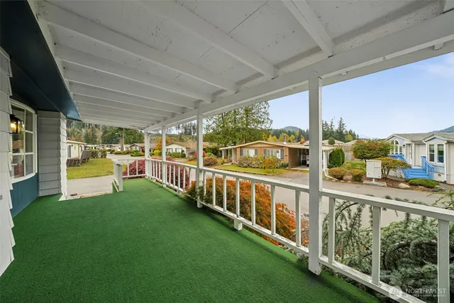 a view of an ocean from a balcony