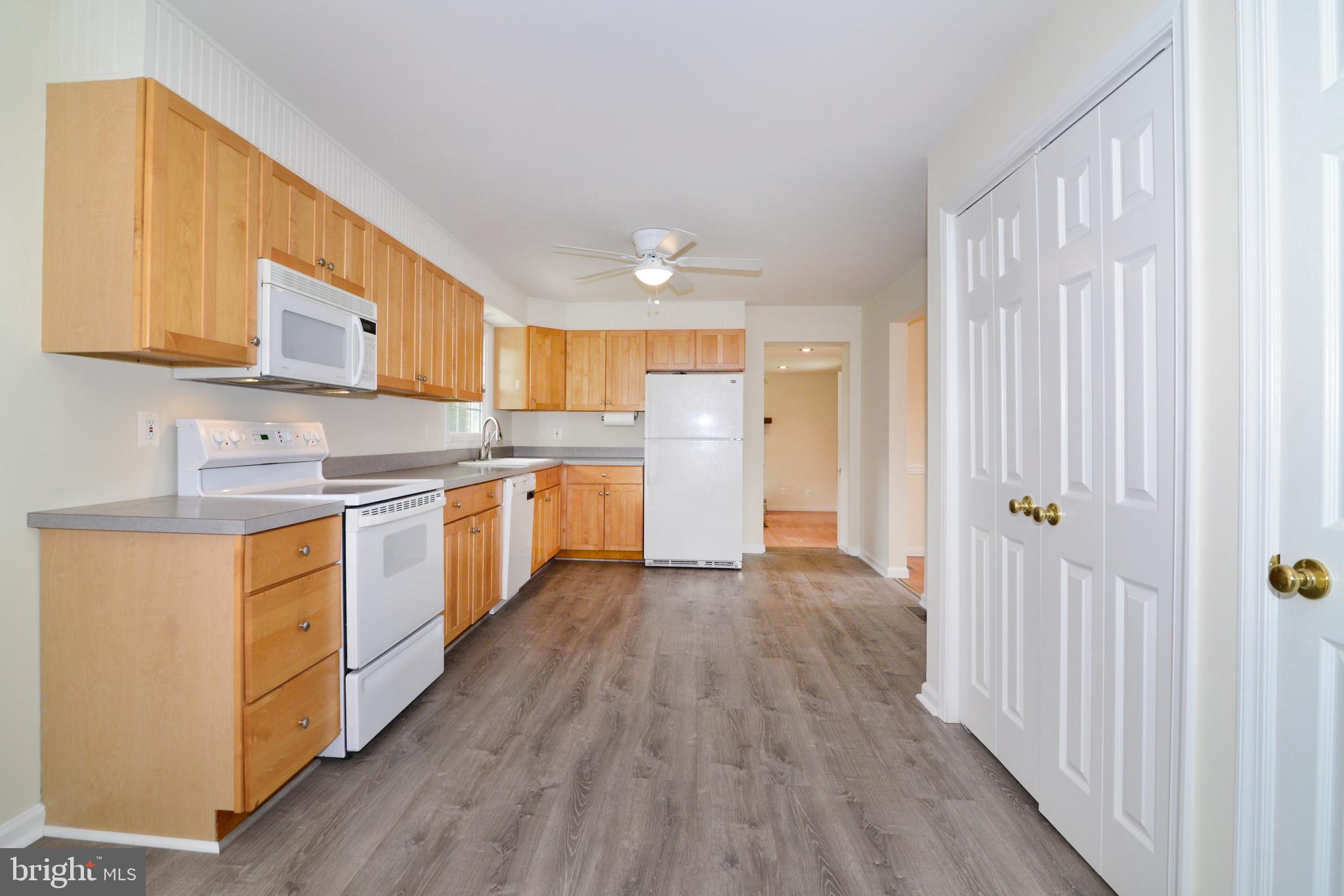 New vinyl tile floor