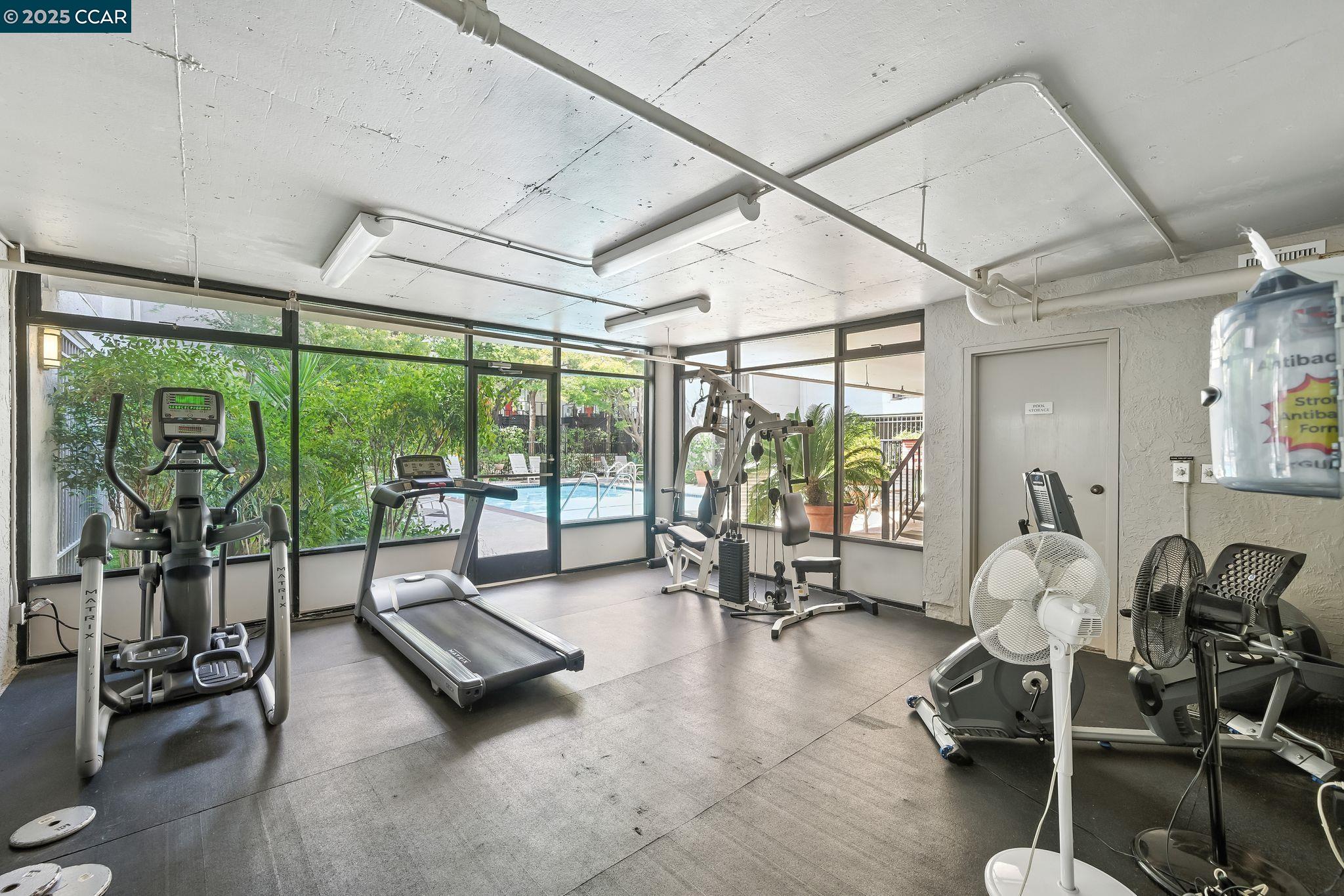 3183 Wayside Plaza, Unit 320 Walnut Creek, CA 94597 - Photo 28 of 34 a living room with furniture and floor to ceiling windows