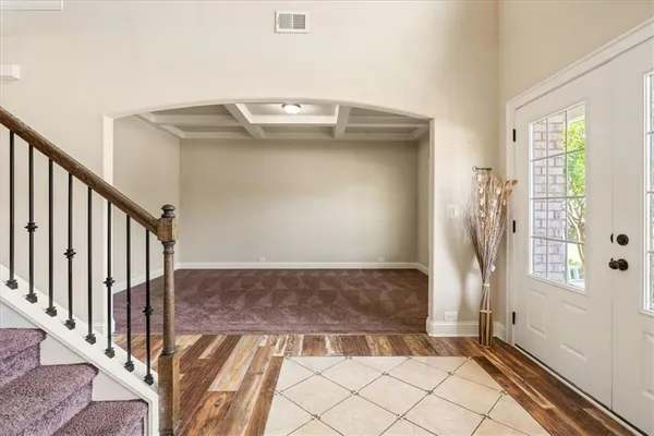 a view of front door