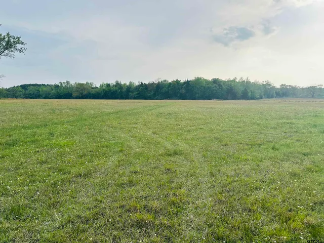 a view of a lake and green valley