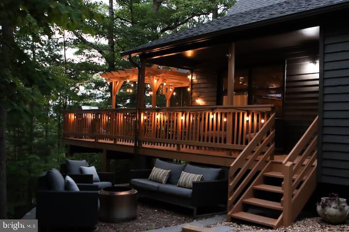 162 Forrest Street Basye, VA 22810 - Photo 40 of 41 a view of a balcony with furniture