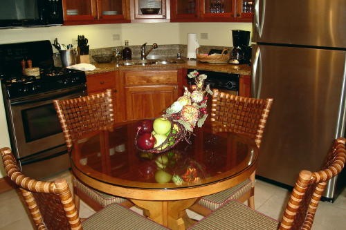 500 Village Road, Unit 206 217 Breckenridge, CO 80424 - Photo 18 of 20 a kitchen with a sink and a stove
