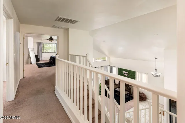 a view of an entryway with workspace