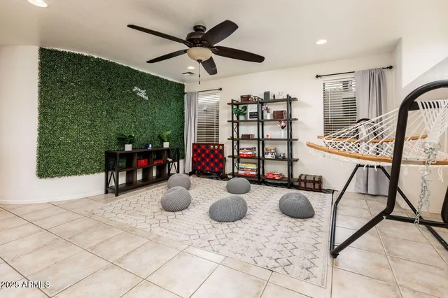 a view of a livingroom with furniture and entryway