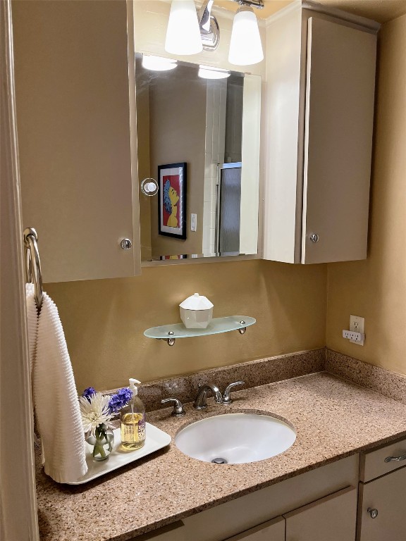 2106 Colquitt Street Houston, TX 77098 - Photo 24 of 31 a bathroom with a sink double vanity and a mirror