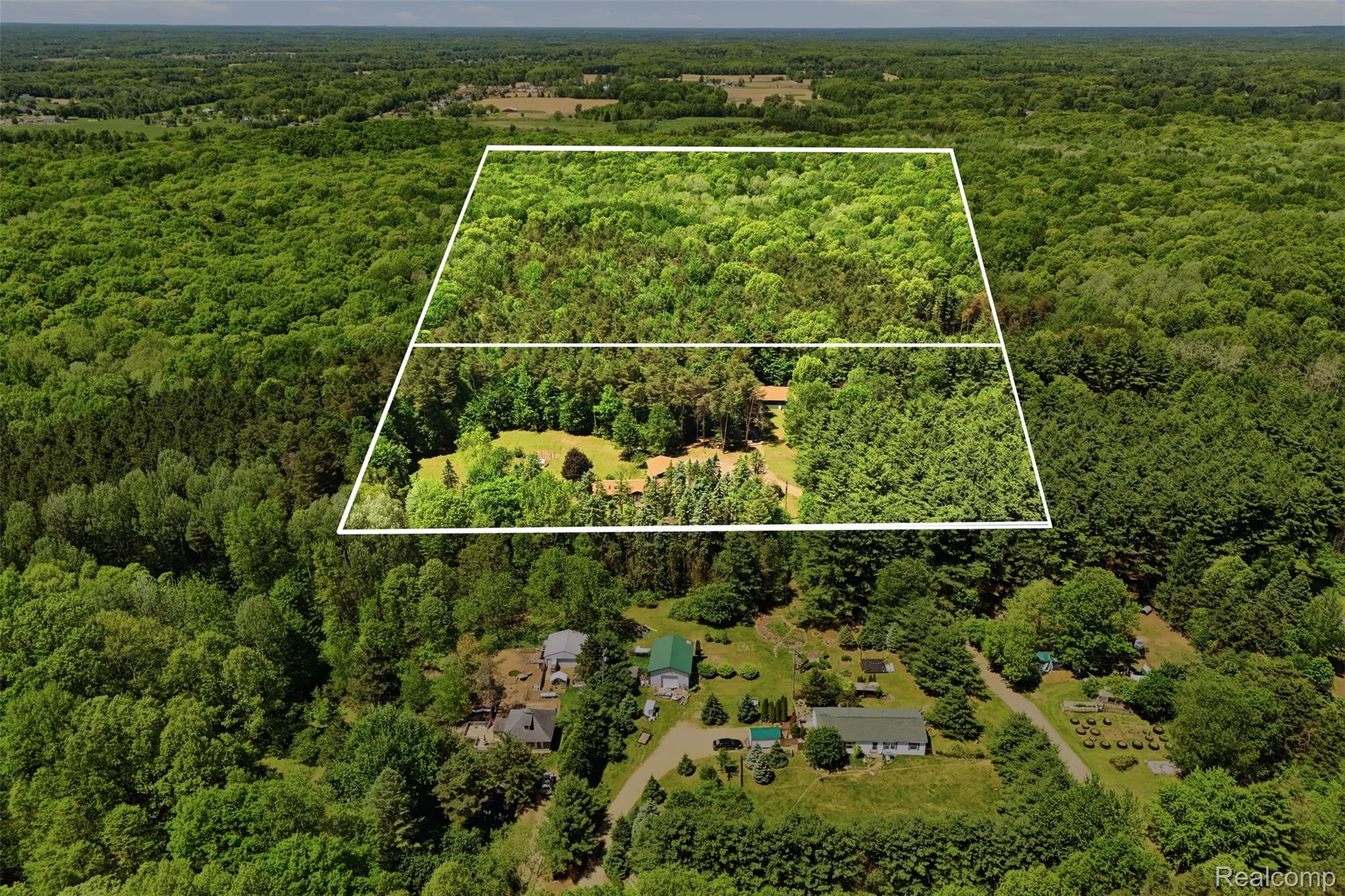 3167 Roods Lake Road Lapeer, MI 48446 - Photo 37 of 38 2 large parcels surrounded by mature trees and state land.