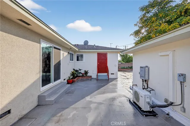 a view of a house with patio