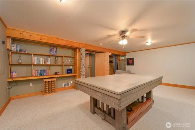 a room with furniture and window