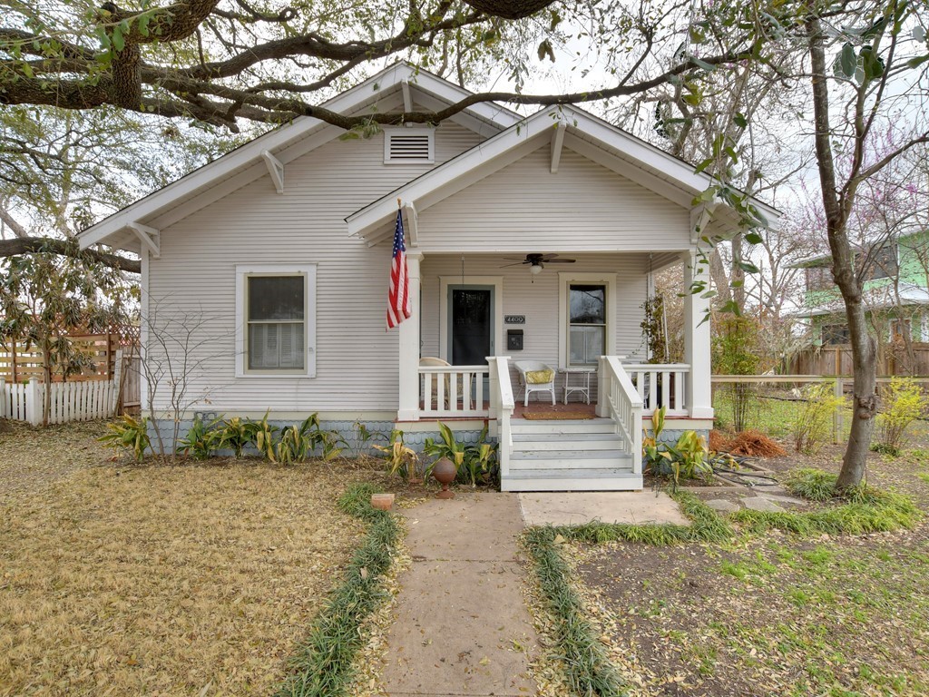 4409 Avenue B Austin, TX 78751 - Photo 1 of 1 a front view of a house with a yard