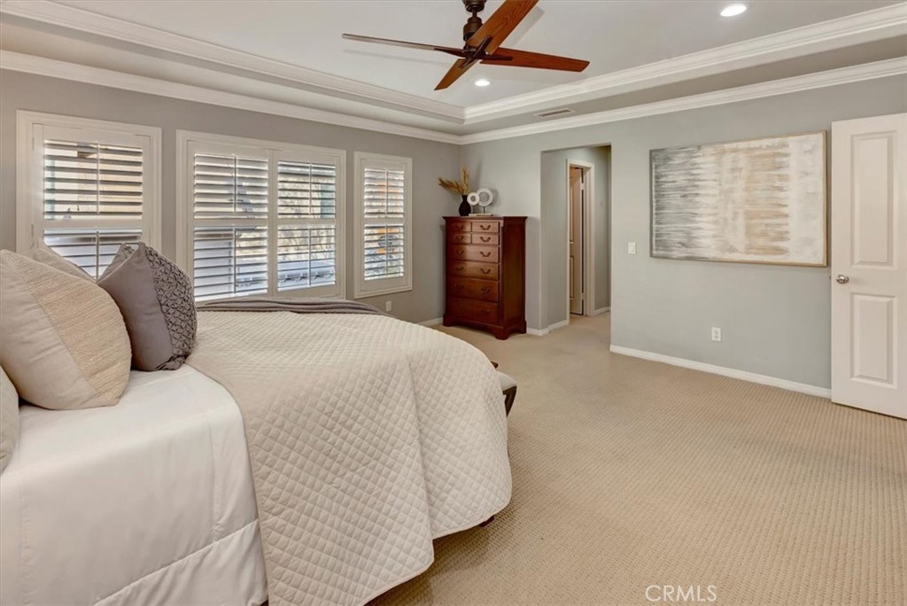 958 Baxter Parkway Brea, CA 92821 - Photo 23 of 50 a spacious bedroom with a bed and a large window