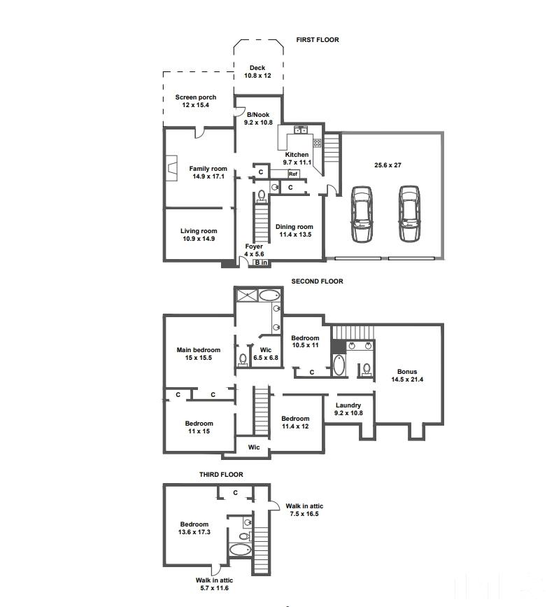 204 Reedham Way Raleigh, NC 27615 - Photo 30 of 30 Floor Plan of the house