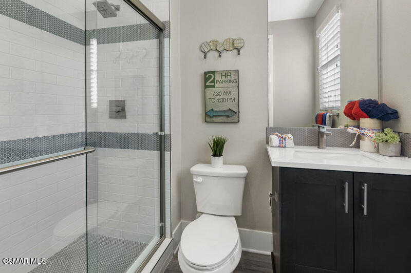 6516 Canyon Oaks Drive Simi Valley, CA 93063 - Photo 18 of 27 a bathroom with a sink toilet and shower