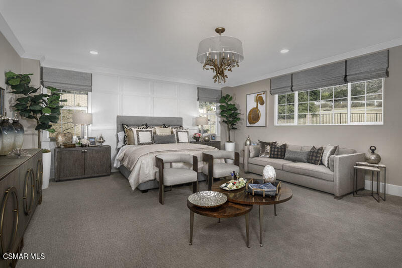 6516 Canyon Oaks Drive Simi Valley, CA 93063 - Photo 22 of 27 a bedroom with furniture and a large window