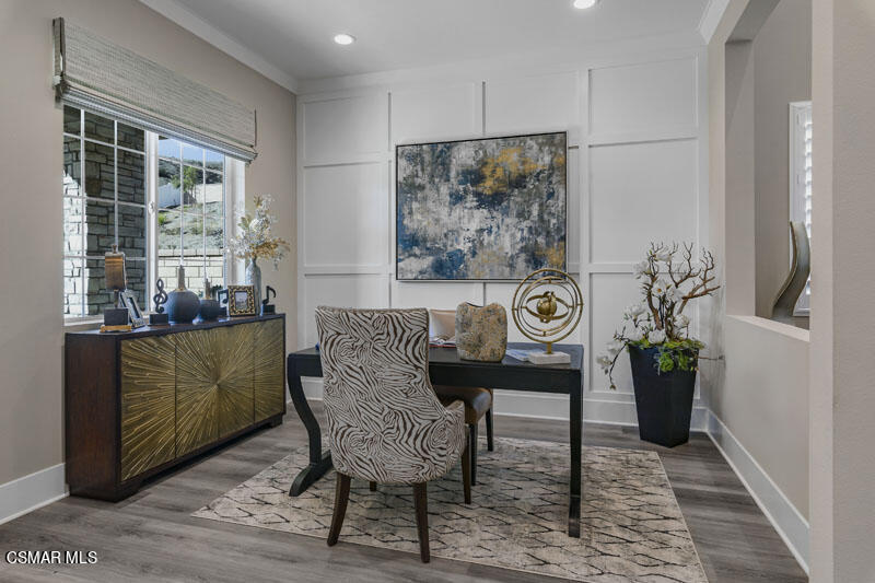 6516 Canyon Oaks Drive Simi Valley, CA 93063 - Photo 3 of 27 a view of a dinning room with furniture window and wooden floor