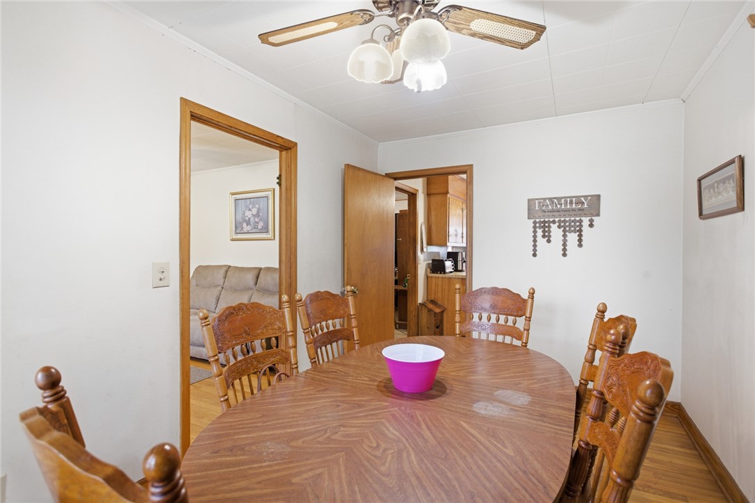 282 West Bennett Road Westminster, SC 29693 - Photo 13 of 42 This cozy dining area features warm wood flooring, offering a comfortable space for meals.