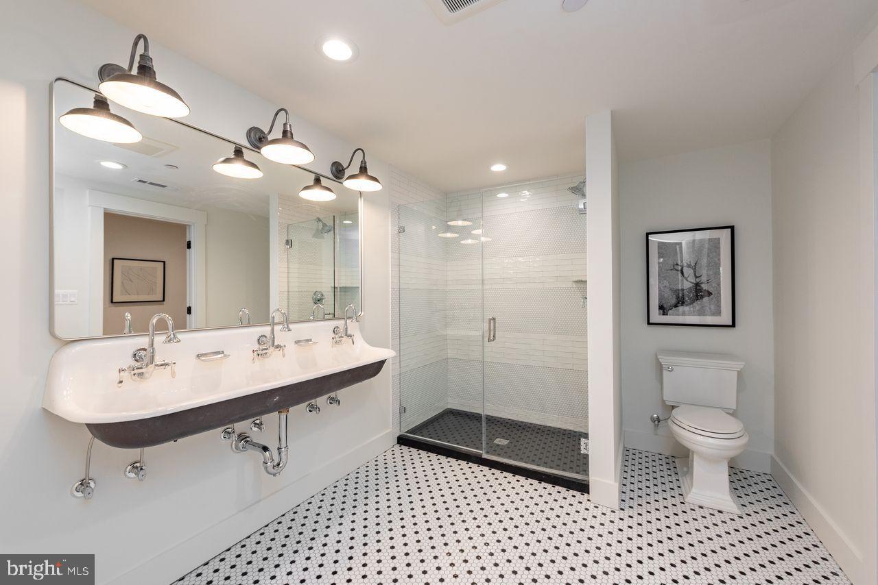 142 Ridge Run Road McHenry, MD 21541 - Photo 34 of 58 a bathroom with a sink a toilet a mirror and shower