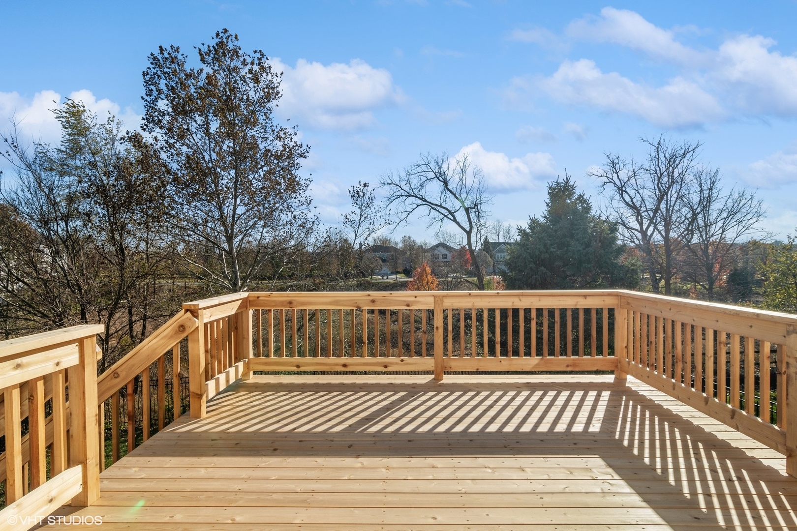 318 Emerald Drive Streamwood, IL 60107 - Photo 16 of 19 a view of a white wooden deck