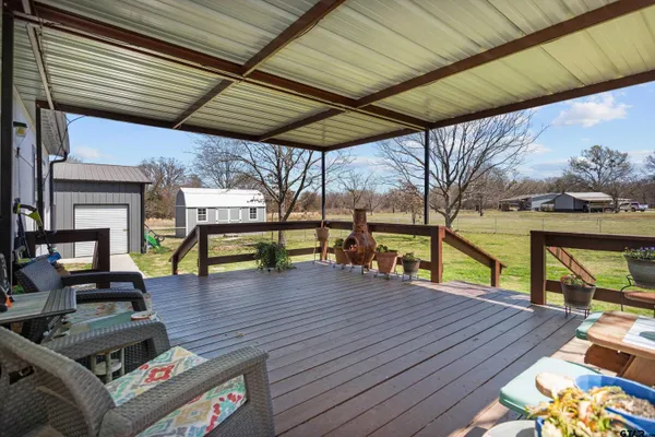 a house view with a backyard space