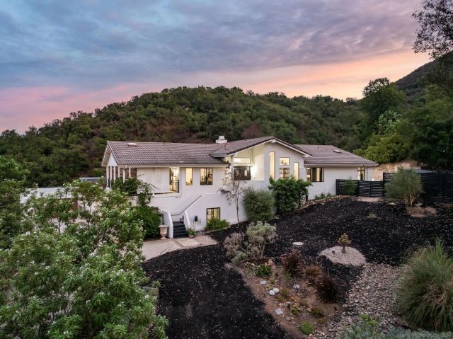 a aerial view of a house