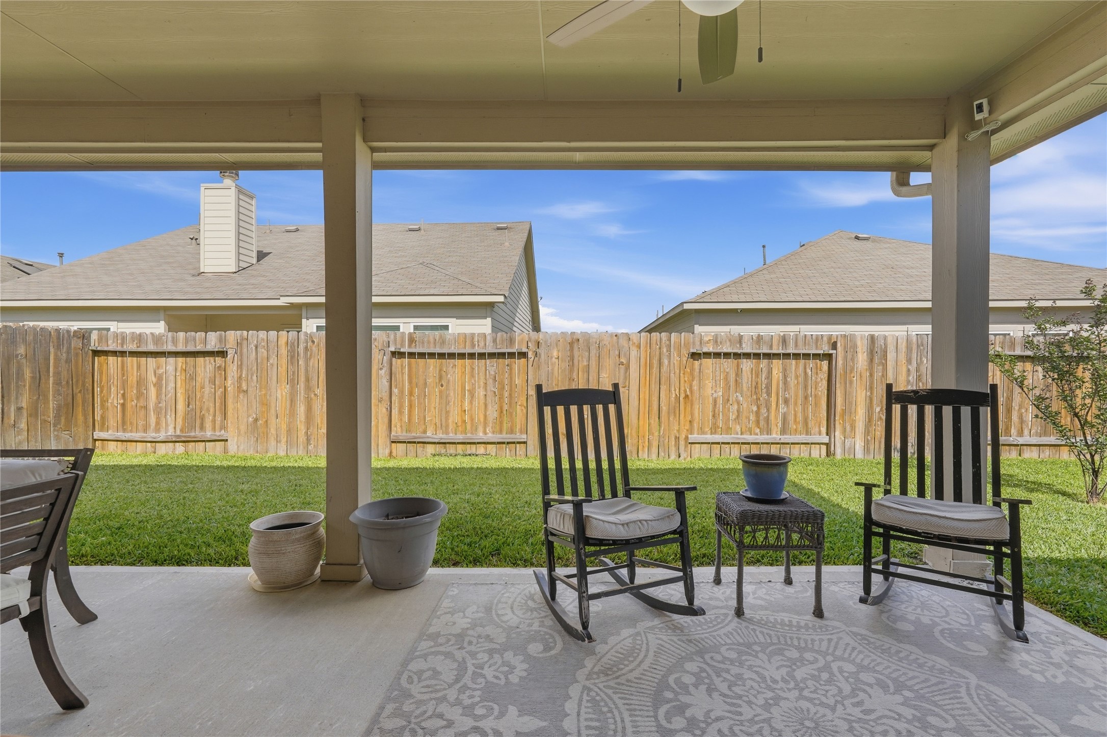 3579 Korina Way Conroe, TX 77306 - Photo 19 of 20 a view of a two chairs in the patio