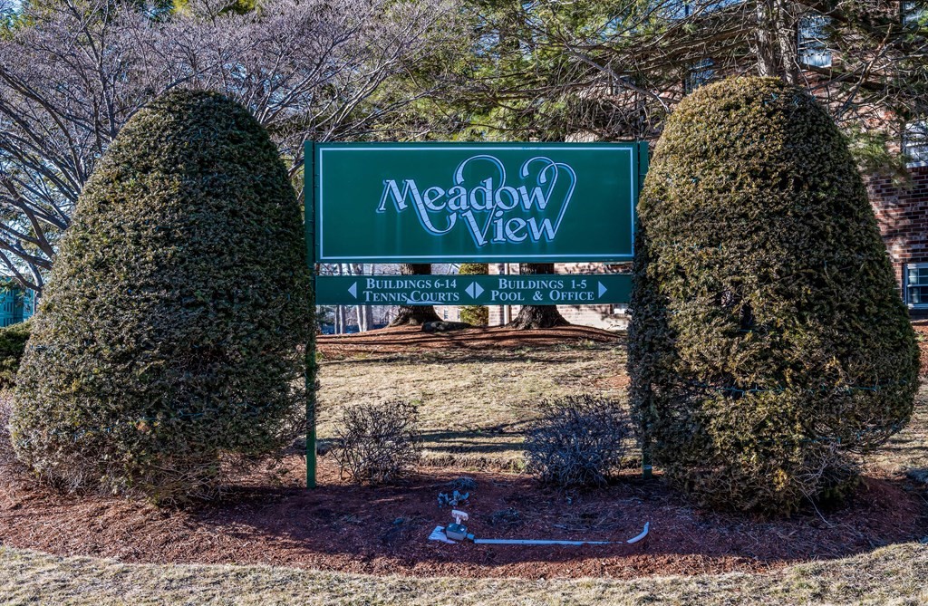 a view of outdoor space with sign board