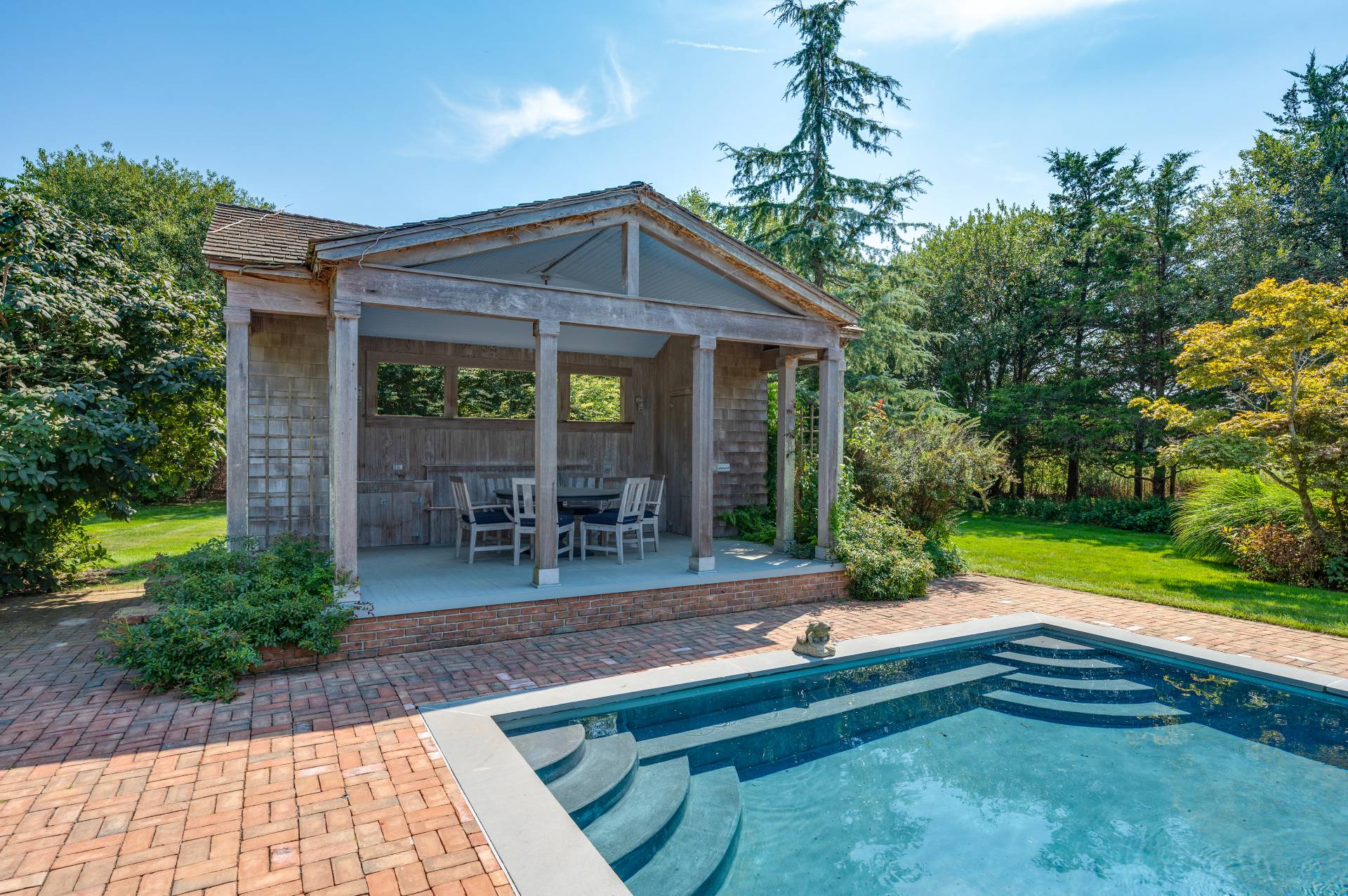 127 Narrow Lane South Water Mill, NY 11976 - Photo 33 of 37 a view of house with backyard and outdoor seating