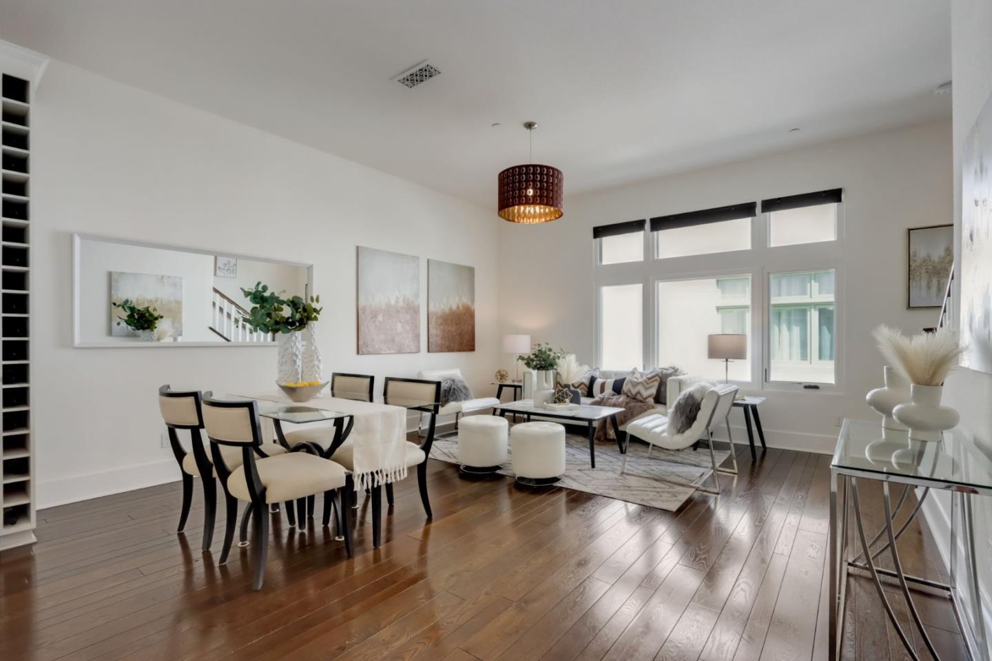 612 Allerton Loop Campbell, CA 95008 - Photo 4 of 38 a living room with furniture dining table and a large window