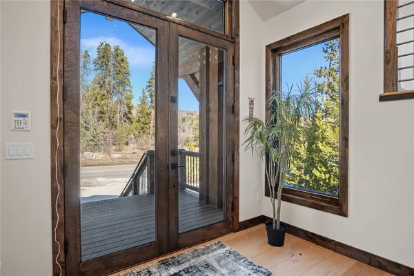 a view of front door