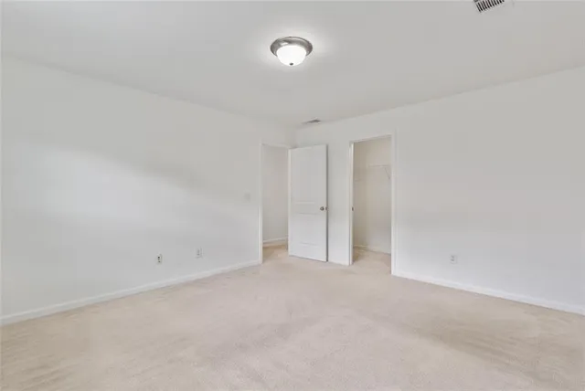 a view of an empty room