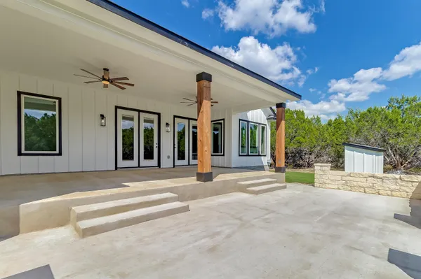 a view of a building with a outdoor space