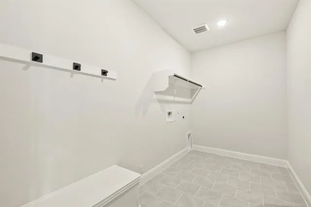 a view of small space with empty racks