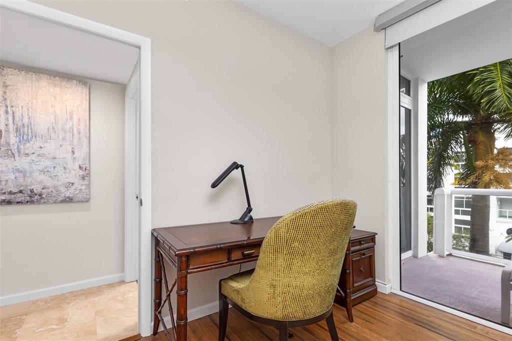 45 Hendricks Isle, Unit 403 Fort Lauderdale, FL 33301 - Photo 36 of 53 a view of a workspace with furniture and a window