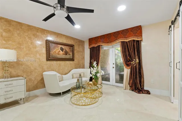 a view of outdoor space with garden