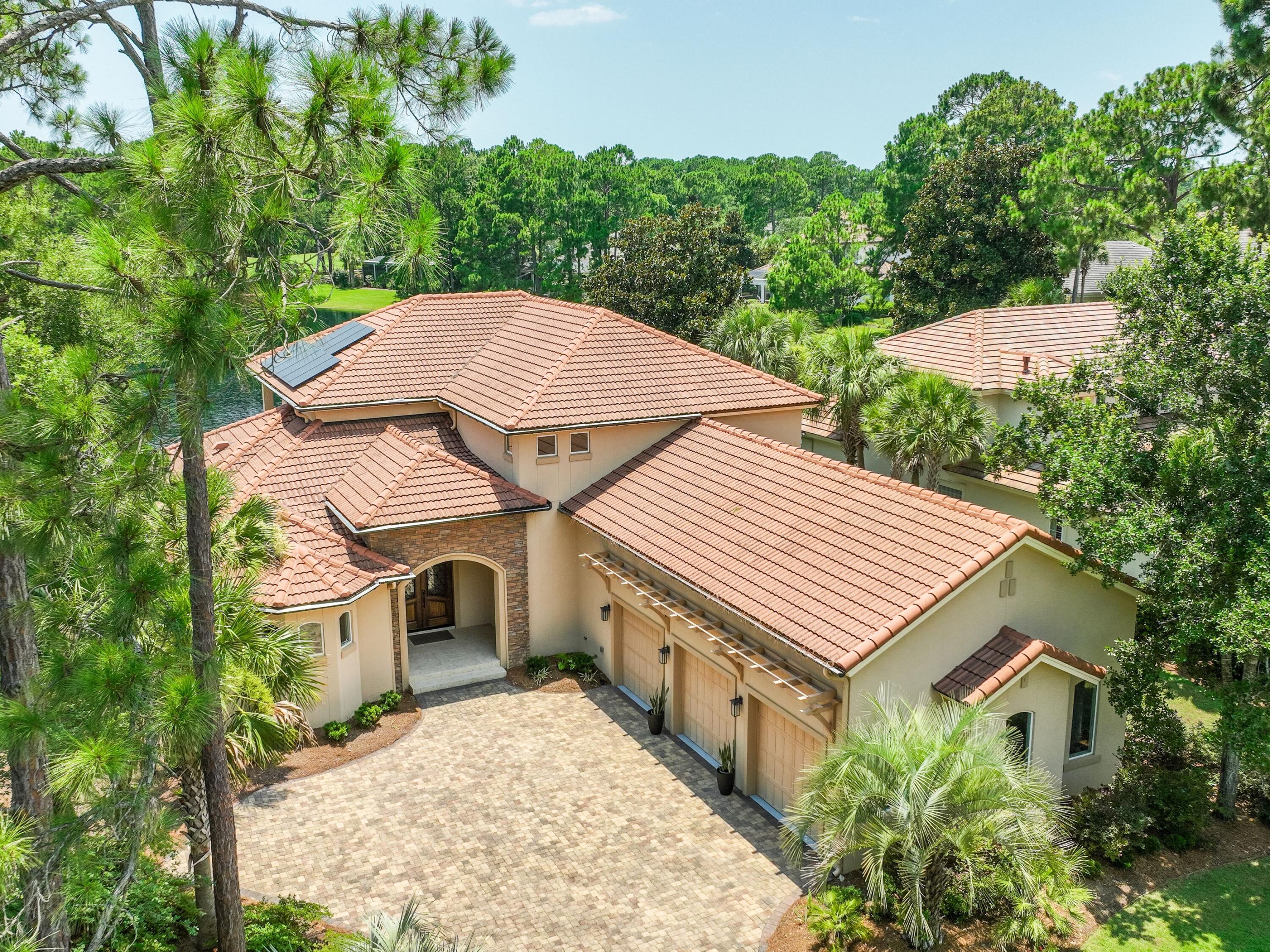 2916 Pine Valley Drive Sandestin, FL 32550 - Photo 43 of 48 an aerial view of a house with a yard