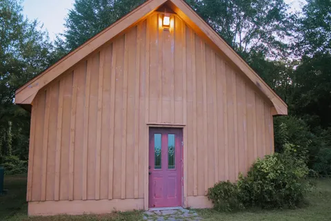 a view of a lake with outdoor space
