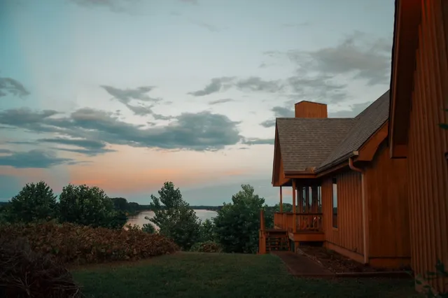 a view of a house with a deck