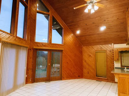 a view of a house with a balcony