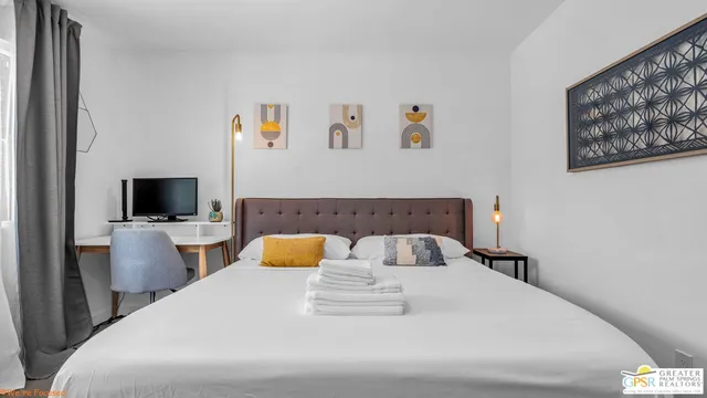 a view of a bench in the garden